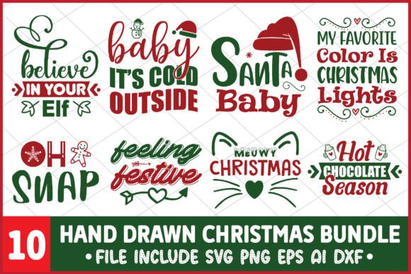 A Designer's Review: The Hand Drawn Christmas Bundle for Craft & Graphics