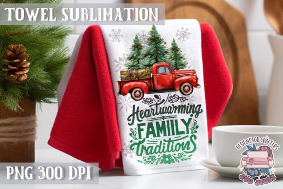 A Designer’s Take on Christmas Dish Towel Sublimation