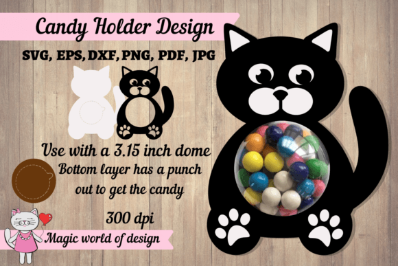 A Graphic Designer's Review of the Black Cat Candy Holder SVG for Crafters