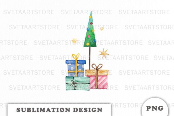A Professional's Take on Watercolor Christmas Tree Graphics for Illustrations