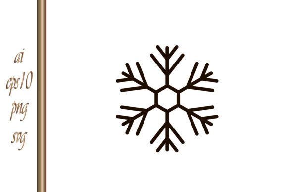 A Snowflake Icon for Polished Editorial Graphics