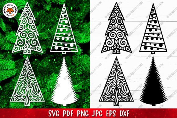 A Versatile Christmas Tree Graphics Asset for Illustrations