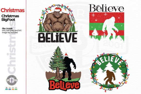 Bigfoot Christmas: A Niche Holiday Graphics Bundle