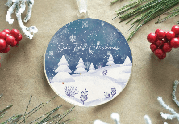Crafting with Our First Christmas Winter Snow Background Graphics