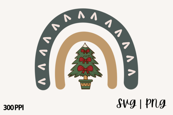Evaluating a Boho Christmas Rainbow Graphic for Craft-Driven Branding
