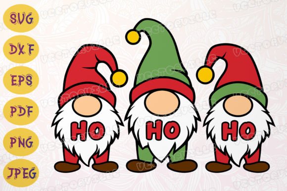 Evaluating Ho Ho Ho Christmas Gnomes SVG Graphics