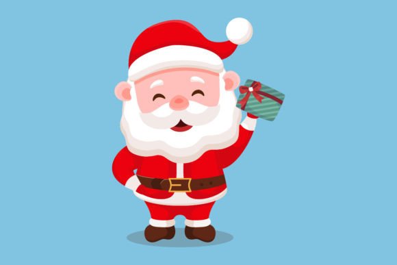 Happy Santa Claus Graphics for Seasonal Branding