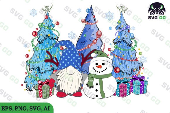 Reviewing the Gnome & Snowman Tree Graphic Design Asset
