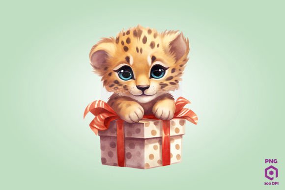 The Cheetah Christmas Gift Box: A Dynamic Design Asset for Graphics and Illustrations