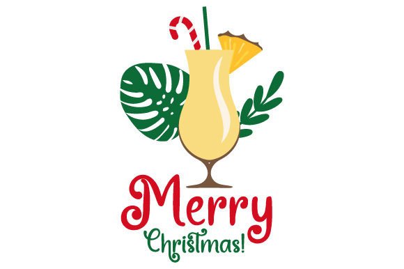 Tropical Christmas Piña Colada: A Holiday Design with Island Vibes